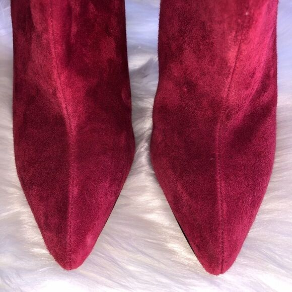 ALDO Dilger Red Suede Pointed Toe Bootie, Size 5 - Picture 3 of 7